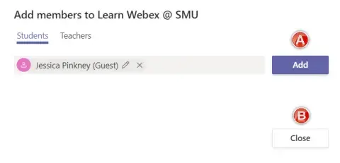 Screenshot of MS Teams Guest