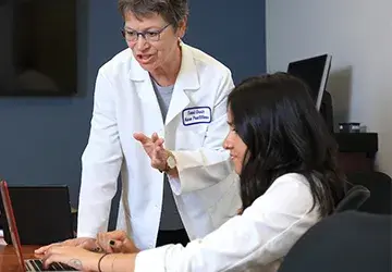 Professor and student